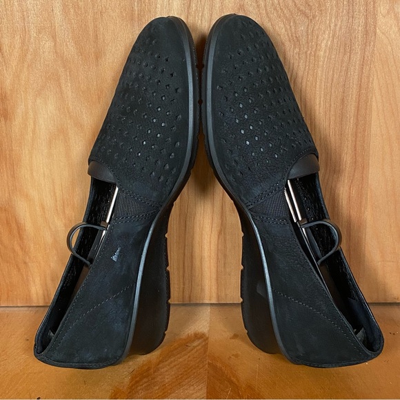 Womens 10 / 40 Ecco Felicia Stretch Flats Black SEF1431 - Picture 6 of 8